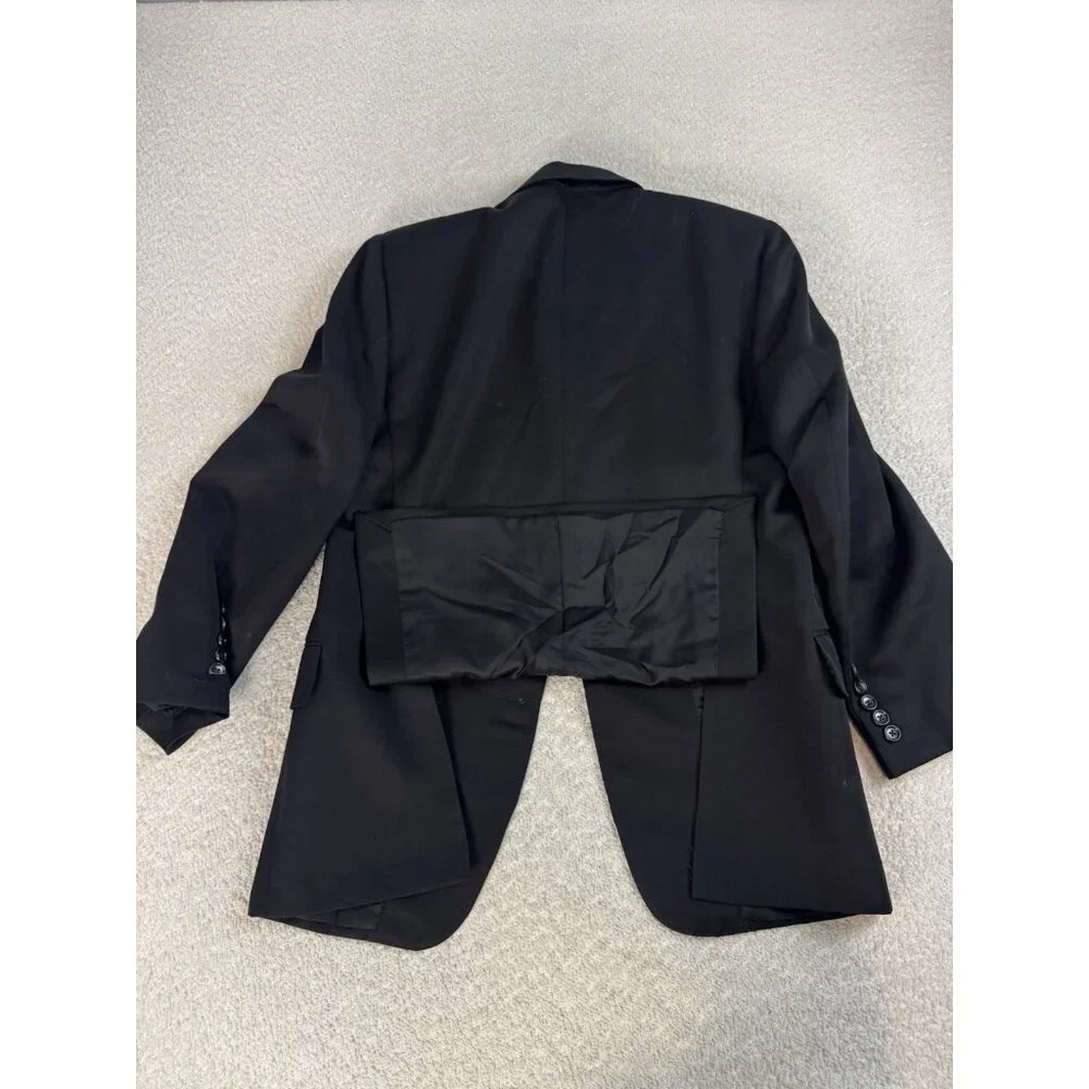 Gucci Men's Formal 3 Buttons Black Wool Mohair Jacket Size‎ 48